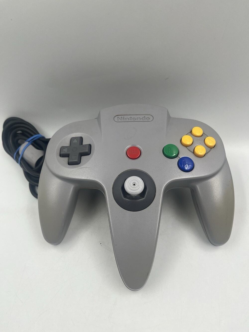 Nintendo 64 N64 Controller NUS-005 Original OEM Authentic Gray With Memory Card